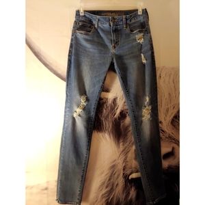 American Eagle Outfitters Flex denim distressed skinny jeans